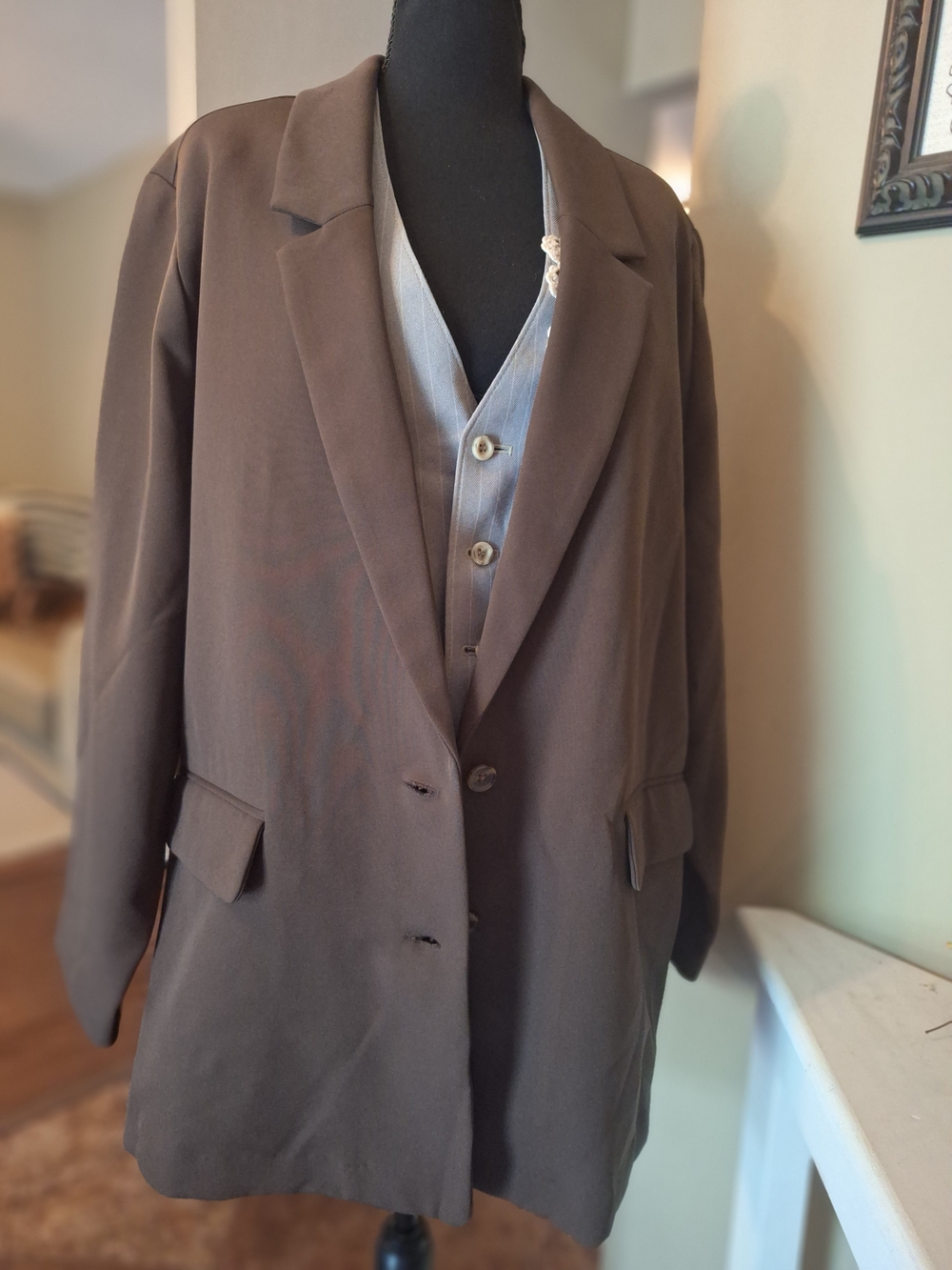 NEW Women's Brown Old NavyBlazer Jacket 2X